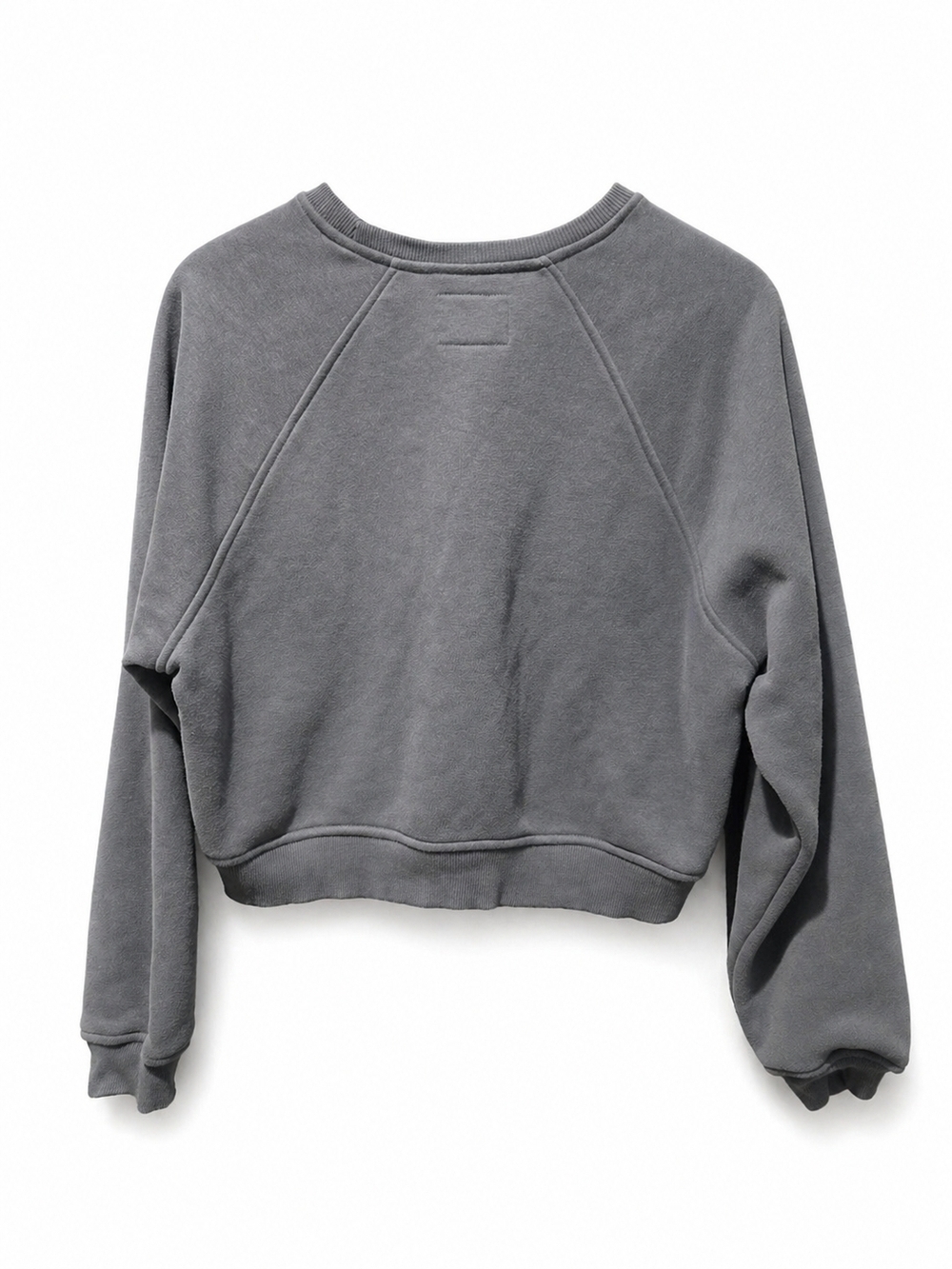 Roots Blue Grey Crewneck Sweatshirt Cropped- Women's Small - Picture 3 of 7